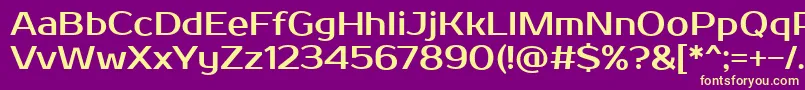 ProstooneRegular Font – Yellow Fonts on Purple Background