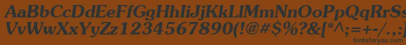 Agpresquire ffy Font – Black Fonts on Brown Background