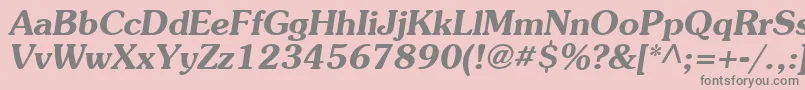 Agpresquire ffy Font – Gray Fonts on Pink Background