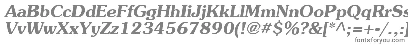 Agpresquire ffy-fontti – harmaat kirjasimet valkoisella taustalla