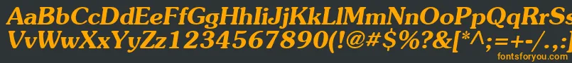 Agpresquire ffy Font – Orange Fonts on Black Background