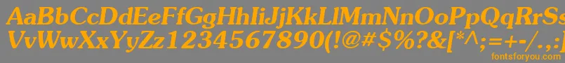 Agpresquire ffy Font – Orange Fonts on Gray Background