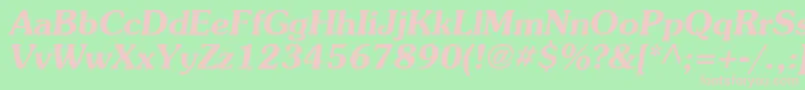 Agpresquire ffy Font – Pink Fonts on Green Background