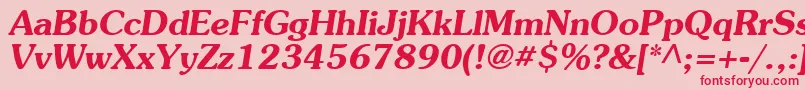 Agpresquire ffy Font – Red Fonts on Pink Background