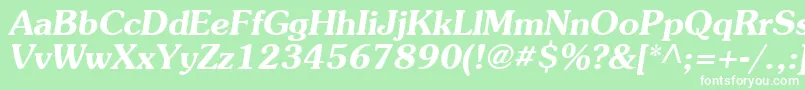 Agpresquire ffy Font – White Fonts on Green Background