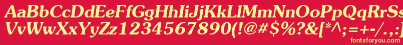 Agpresquire ffy Font – Yellow Fonts on Red Background