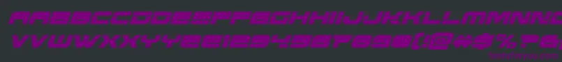 Eridanuscondlaserital Font – Purple Fonts on Black Background