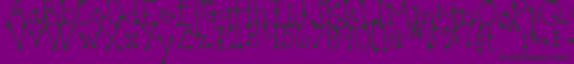 fuente DjbItsFullOfStars – Fuentes Negras Sobre Fondo Morado