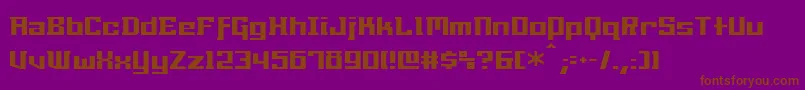 Millennia Font – Brown Fonts on Purple Background