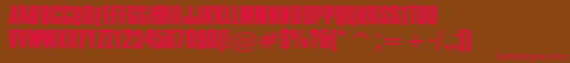 CureWildMoodSwings Font – Red Fonts on Brown Background