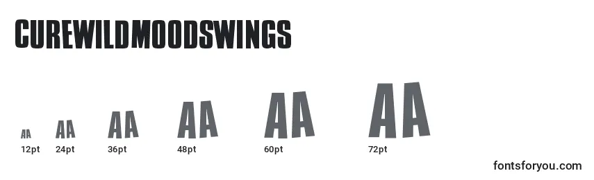 CureWildMoodSwings Font Sizes