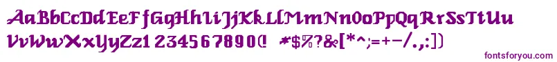 Genoaroman Font – Purple Fonts on White Background