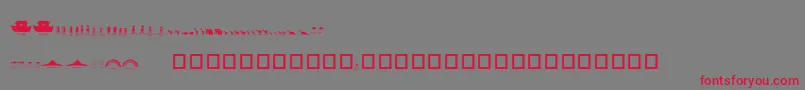 NoahsArk Font – Red Fonts on Gray Background