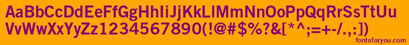 More about TradegothicltstdBd2 Font TradegothicltstdBd2 Font – Purple Fonts on Orange Background