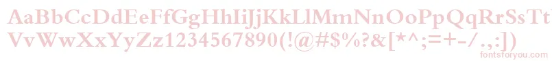 BemboBold Font – Pink Fonts on White Background