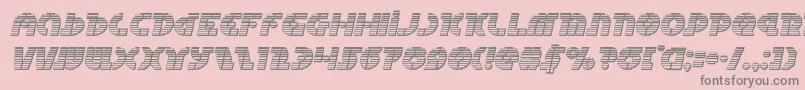 Questlokchromeital Font – Gray Fonts on Pink Background