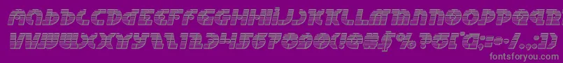 Questlokchromeital Font – Gray Fonts on Purple Background