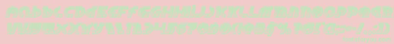 Questlokchromeital Font – Green Fonts on Pink Background