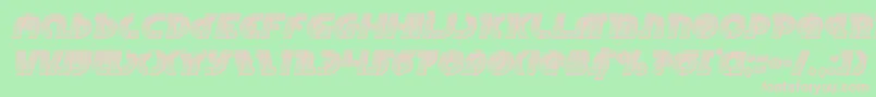 Questlokchromeital Font – Pink Fonts on Green Background