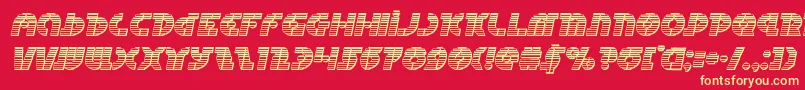 Questlokchromeital Font – Yellow Fonts on Red Background