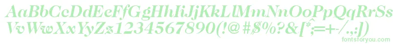 Caslon335Bolditalic-Schriftart – Grüne Schriften