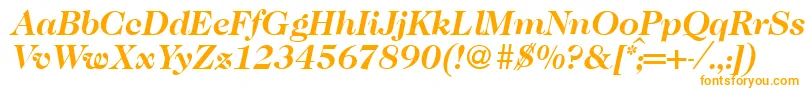 Шрифт Caslon335Bolditalic – оранжевые шрифты