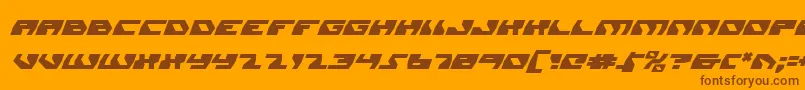 Daedalusi Font – Brown Fonts on Orange Background