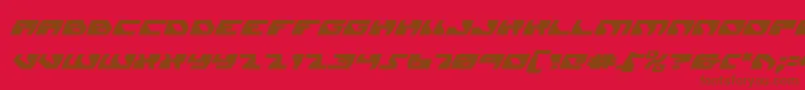 Daedalusi Font – Brown Fonts on Red Background