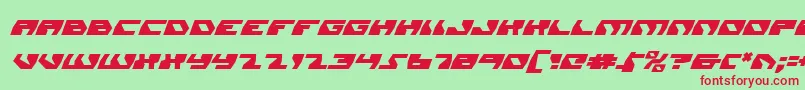 Daedalusi Font – Red Fonts on Green Background