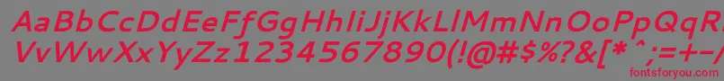 Cantarell Font – Red Fonts on Gray Background