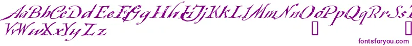 Queensland Font – Purple Fonts on White Background