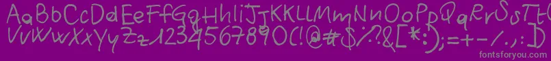 fuente CircularQuay – Fuentes Grises Sobre Fondo Morado