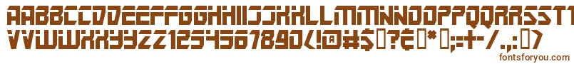 Шрифт Marspolice – коричневые шрифты на белом фоне