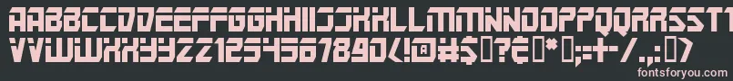 Marspolice Font – Pink Fonts on Black Background