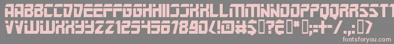 Marspolice Font – Pink Fonts on Gray Background