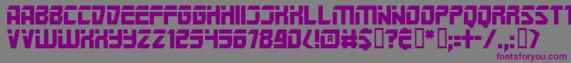 Шрифт Marspolice – фиолетовые шрифты на сером фоне