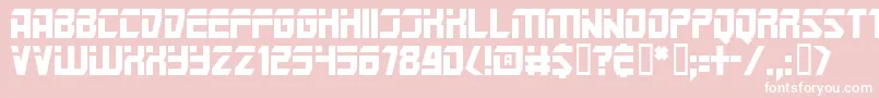 Marspolice Font – White Fonts on Pink Background