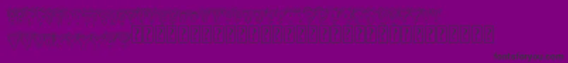 Heartstripe Font – Black Fonts on Purple Background