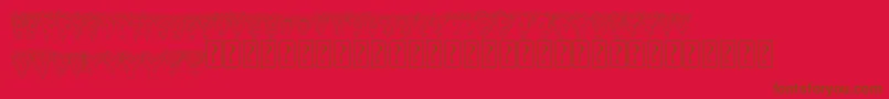 Heartstripe Font – Brown Fonts on Red Background