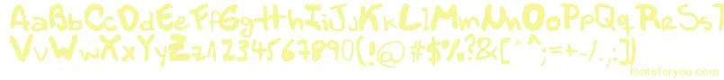 Шрифт MР±ller – жёлтые шрифты
