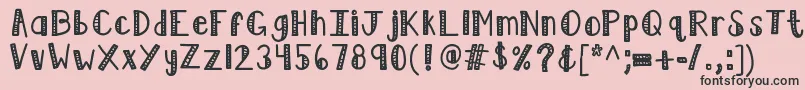 Kblimelight Font – Black Fonts on Pink Background