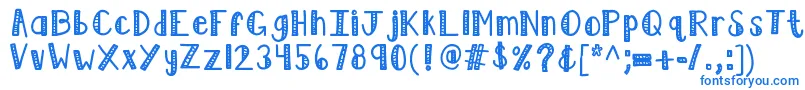 Kblimelight Font – Blue Fonts on White Background