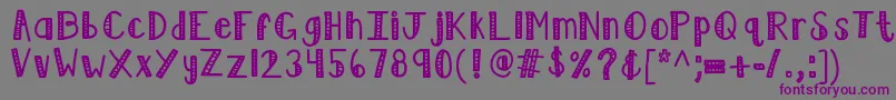 Kblimelight Font – Purple Fonts on Gray Background