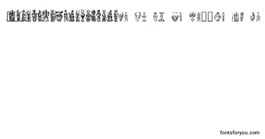 A fonte LinotypeAfroculture – alfabeto, números, caracteres especiais