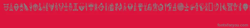 fuente LinotypeAfroculture – Fuentes Grises Sobre Fondo Rojo