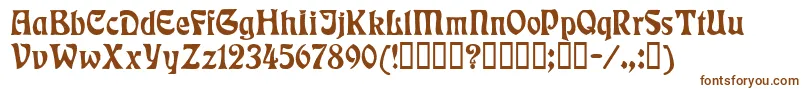 Rudelsberg Font – Brown Fonts on White Background