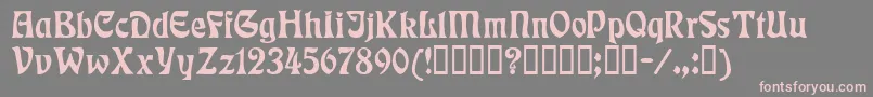 Rudelsberg Font – Pink Fonts on Gray Background