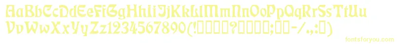 Rudelsberg-Schriftart – Gelbe Schriften