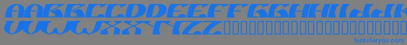 fuente NuShto – Fuentes Azules Sobre Fondo Gris