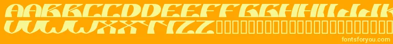 fuente NuShto – Fuentes Amarillas Sobre Fondo Naranja
